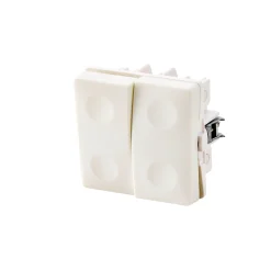 SWITCH CURVELINE DOBB. KORR. - 1,0 MODUL AFBRYDER HVID>FESH Hot