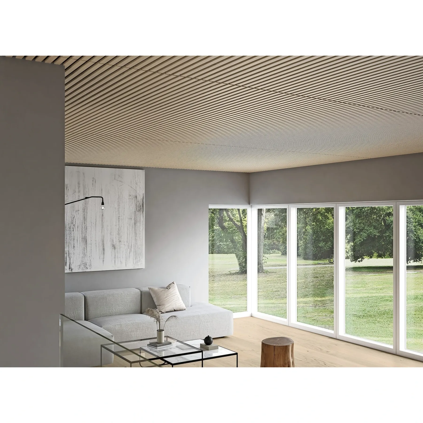 Akustikpanel ^ Forzes ACOUSTICS AKUSTIKPLADE LYS EG / SORT AKUSTIKPLADE 43 X 600 X 2400 MM