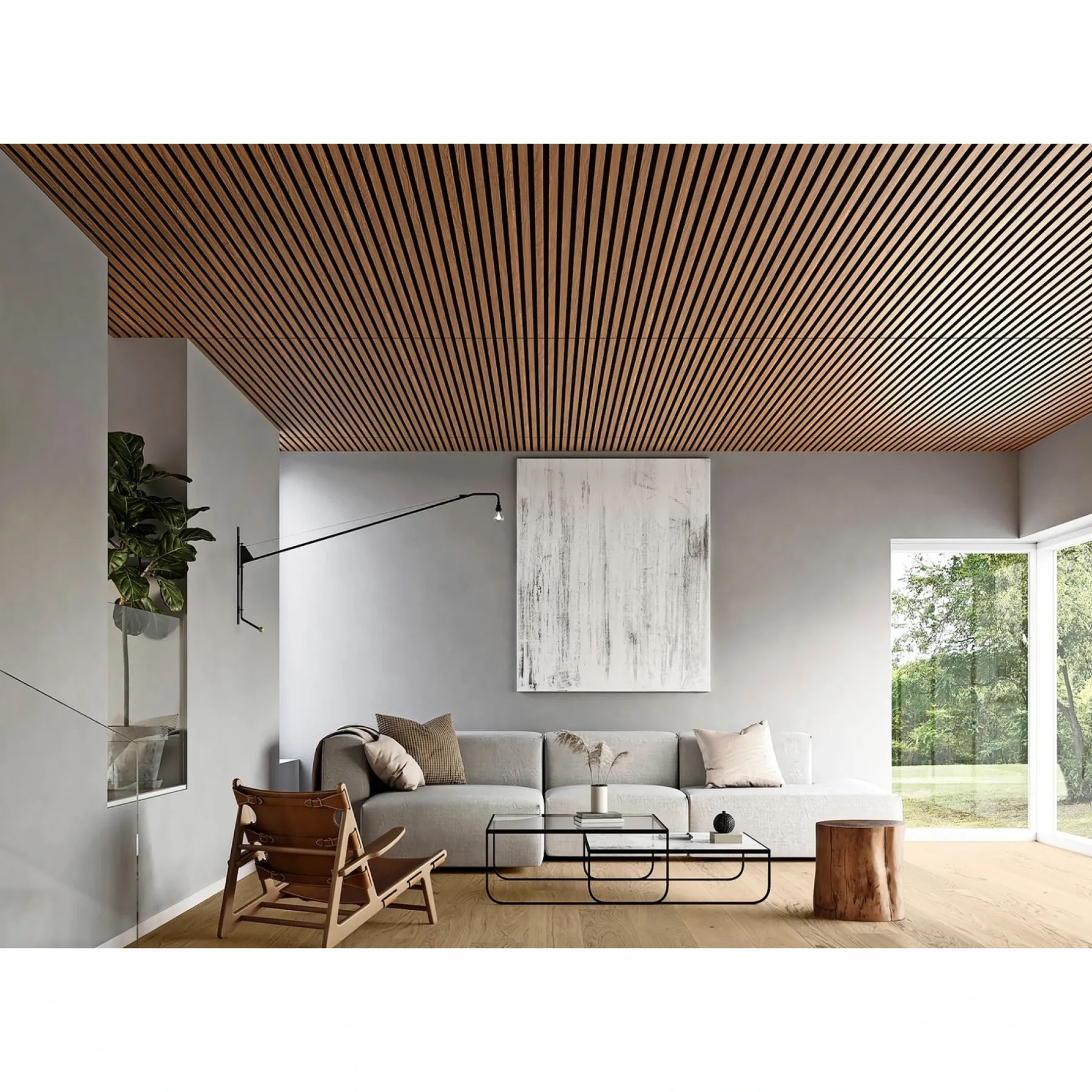 ACOUSTICS AKUSTIKPLADE RØGET EG / SORT AKUSTIKPLADE 43 X 600 X 2400 MM>Forzes Online