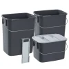 Boligindretning ^ G. funder 2X12 L., 1X7 L. AFFALDSSORTERING GRÅ 265X440X190MM.