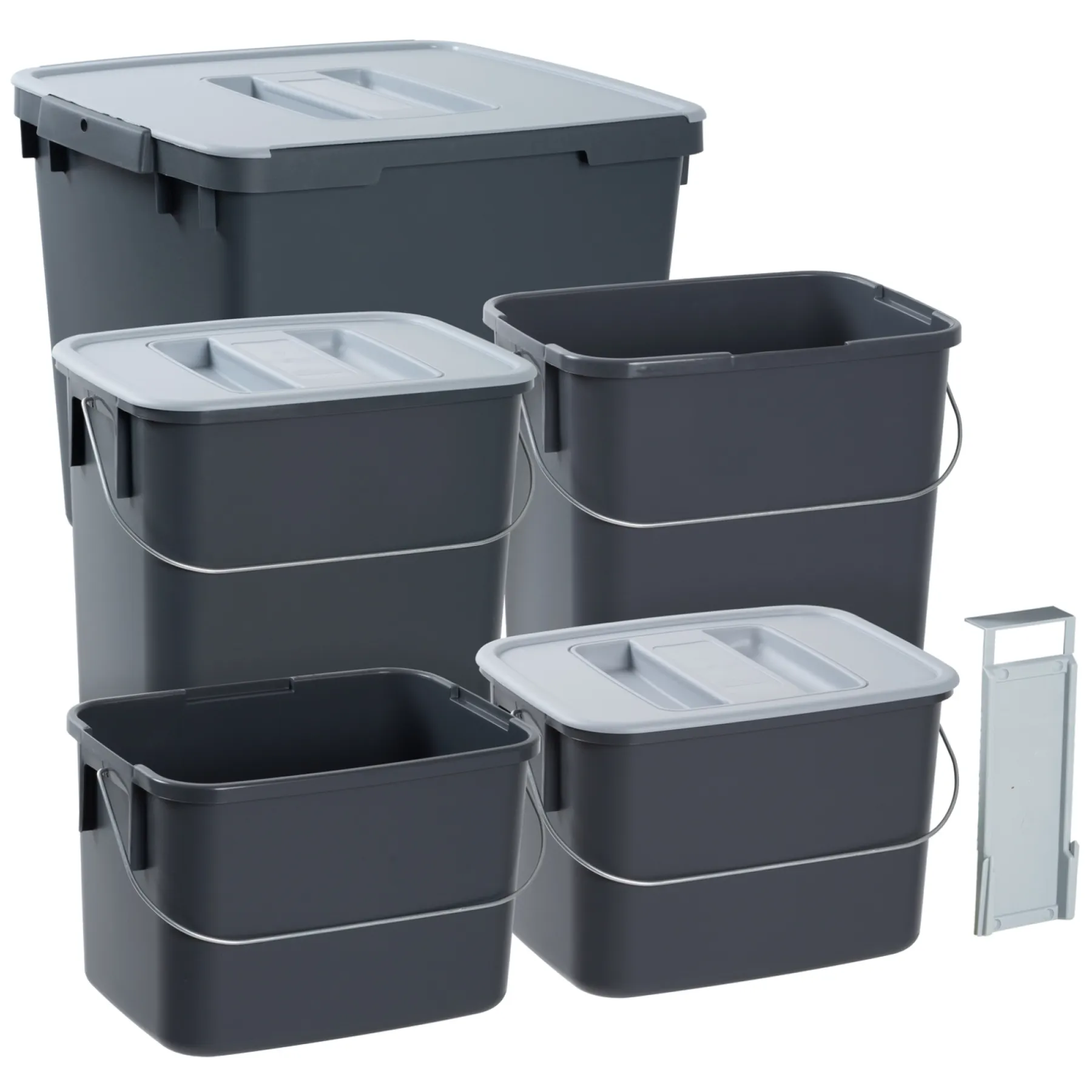 Boligindretning ^ G. funder 1X25 L., 2X12 L. 2X7 L. AFFALDSSORTERING GRÅ 375 X 275 X 450