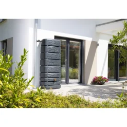 SLIM STONE 500L REGNVANDSBEHOLDER 750X1840X510 MM MØRKEGRÅ>Garantia Hot