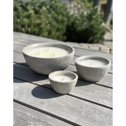 Haveindretning ^ Garden Life UDENDØRS STEARINLYS BETON GRÅ Ø17,8XH10,6 CM