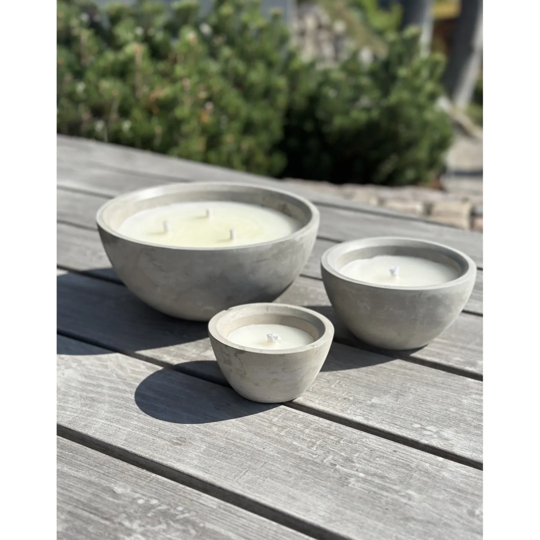 Haveindretning ^ Garden Life UDENDØRS STEARINLYS BETON GRÅ Ø17,8XH10,6 CM