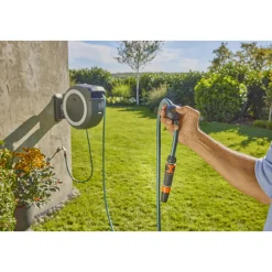 Vandingsartikler ^ Gardena POWERROLL XXL BATTERIDREVET VÆGSLANGEBOKS 40 M