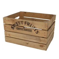 ÆBLEKASSE TRÆ NATUR 40,2X51,31,2>Garden Life Clearance