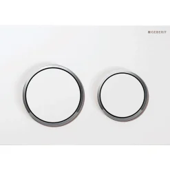 OMEGA20 BETJENINGSPLADE HVID>Geberit Outlet