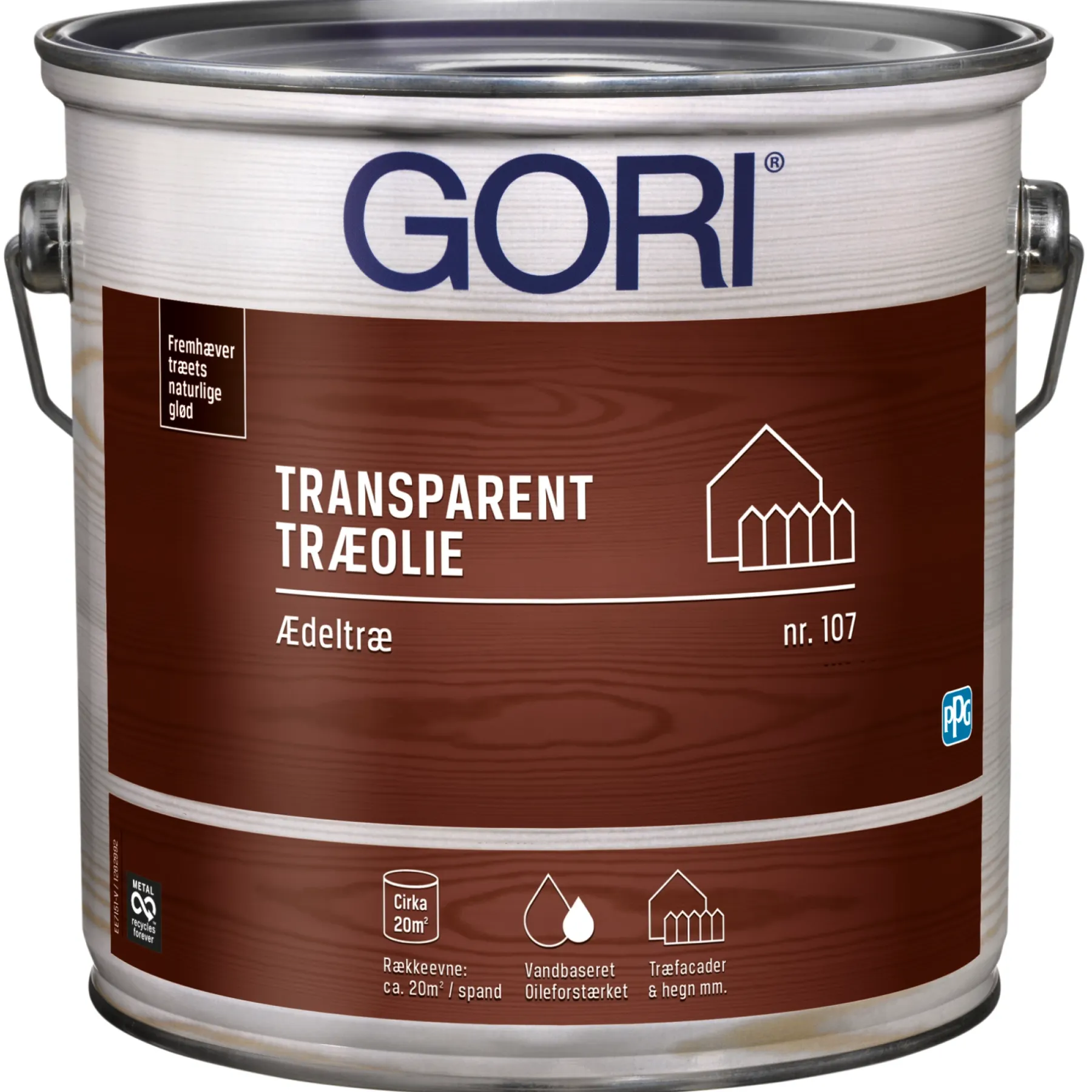 Træolie ^ Gori 107 ÆDELTRÆ OLIE 2,5 L TRANSPARENT