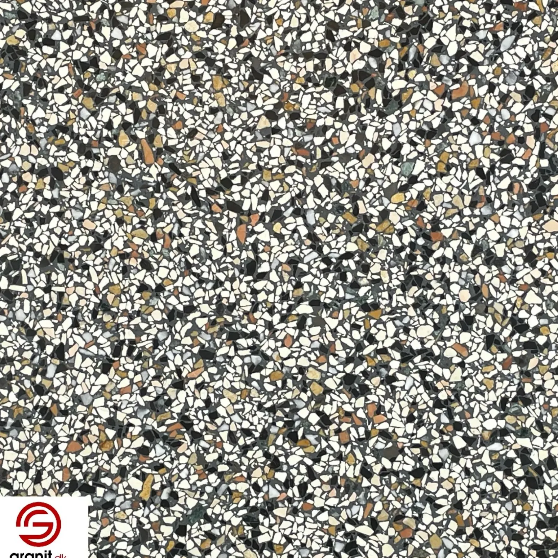 Terrazzo Fliser ^ Granit.dk KØBENHAVN TERRAZZOFLISE 40X40