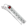 Ledninger ^ Gripo STIKDÅSE 6 UDTAG U/JORD M/AFBRYDER HVID 1,5 M KABEL