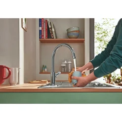 Køkkenarmaturer ^ Grohe START EDGE QUICKFIX, C-TUD KØKKENARMATUR KROM