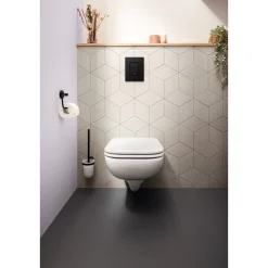 Tilbehør Badeværelse ^ Grohe START QUICKFIX TOILETPAPIRHOLDER MAT SORT