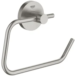 Tilbehør Badeværelse ^ Grohe START QUICKFIX TOILETPAPIRHOLDER BØRSTET STÅL