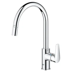 START EDGE QUICKFIX, C-TUD, M/UDTRÆK KØKKENARMATUR KROM>Grohe New