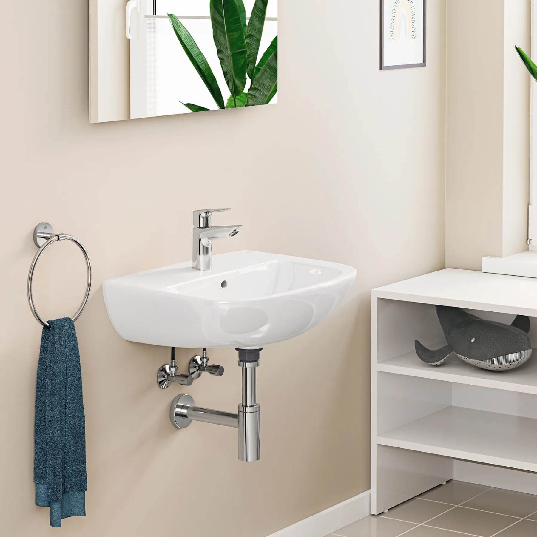 START EDGE QUICKFIX, S-SIZE HÅNDVASKARMATUR 1-GREB KROM>Grohe Clearance