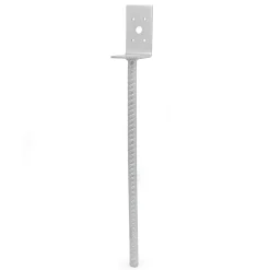 Konstruktionsbeslag ^ Habo L-FORM STOLPEBÆRER 75X84X400 MM VARMGALVANISERET