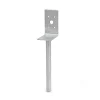Konstruktionsbeslag ^ Habo L-FORM STOLPEBÆRER 75X84X200 MM VARMGALVANISERET