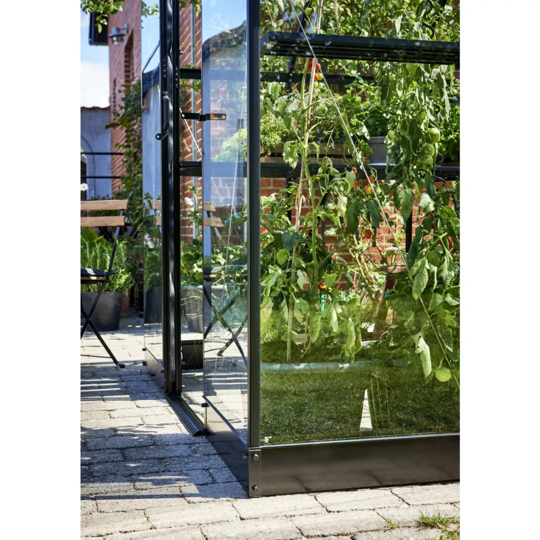 Drivhusfundamenter ^ Halls QUBE 812 SOKKEL SORT 9,9 M2