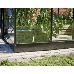 Drivhusfundamenter ^ Halls QUBE 66 STÅLFUNDAMENT SORT 3,9 M2
