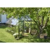 QUBE+ 812 DRIVHUS EKSKL. SOKKEL 3 MM HÆRDET GLAS SORT 9,9 M2>Halls Outlet