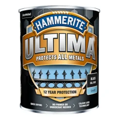 Maling Udendørs ^ Hammerite ULTIMA METALMALING 750 ML RAL 9005 DYBSORT