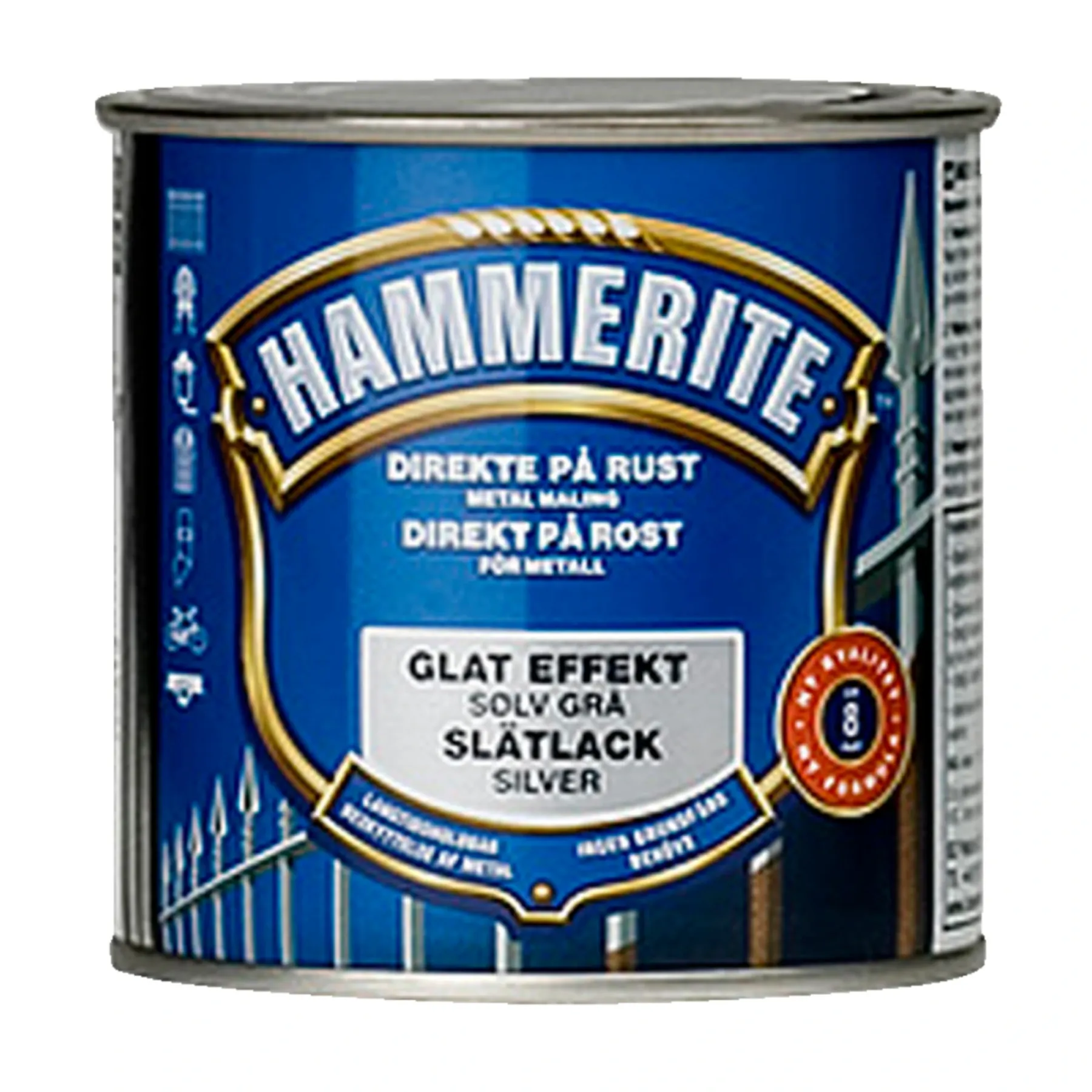 GLAT-EFFEKT METALMALING 250 ML SØLV>Hammerite Clearance