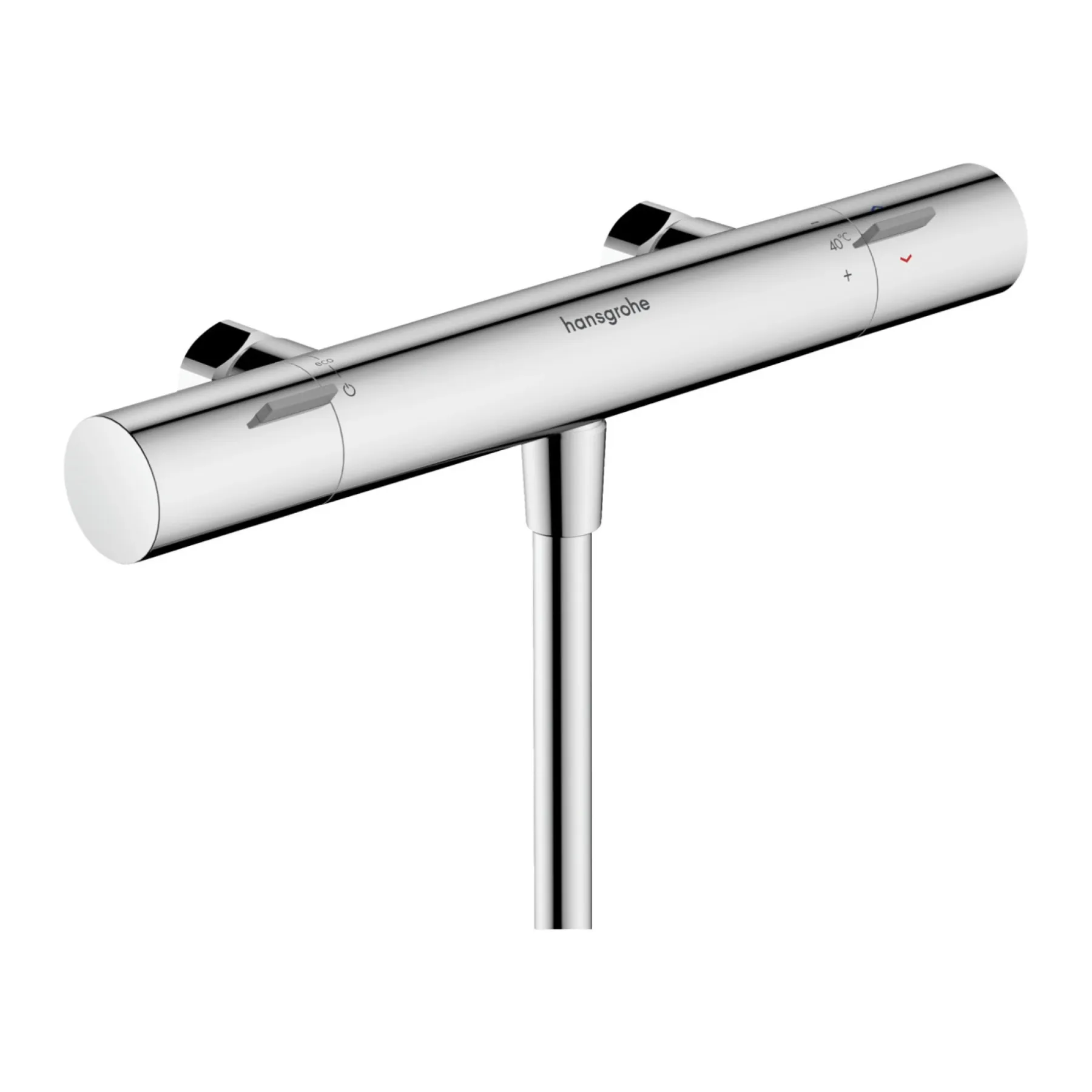 Blandingsbatteri ^ Hansgrohe LIFE ECOSTAT BRUSEARMATUR KROM