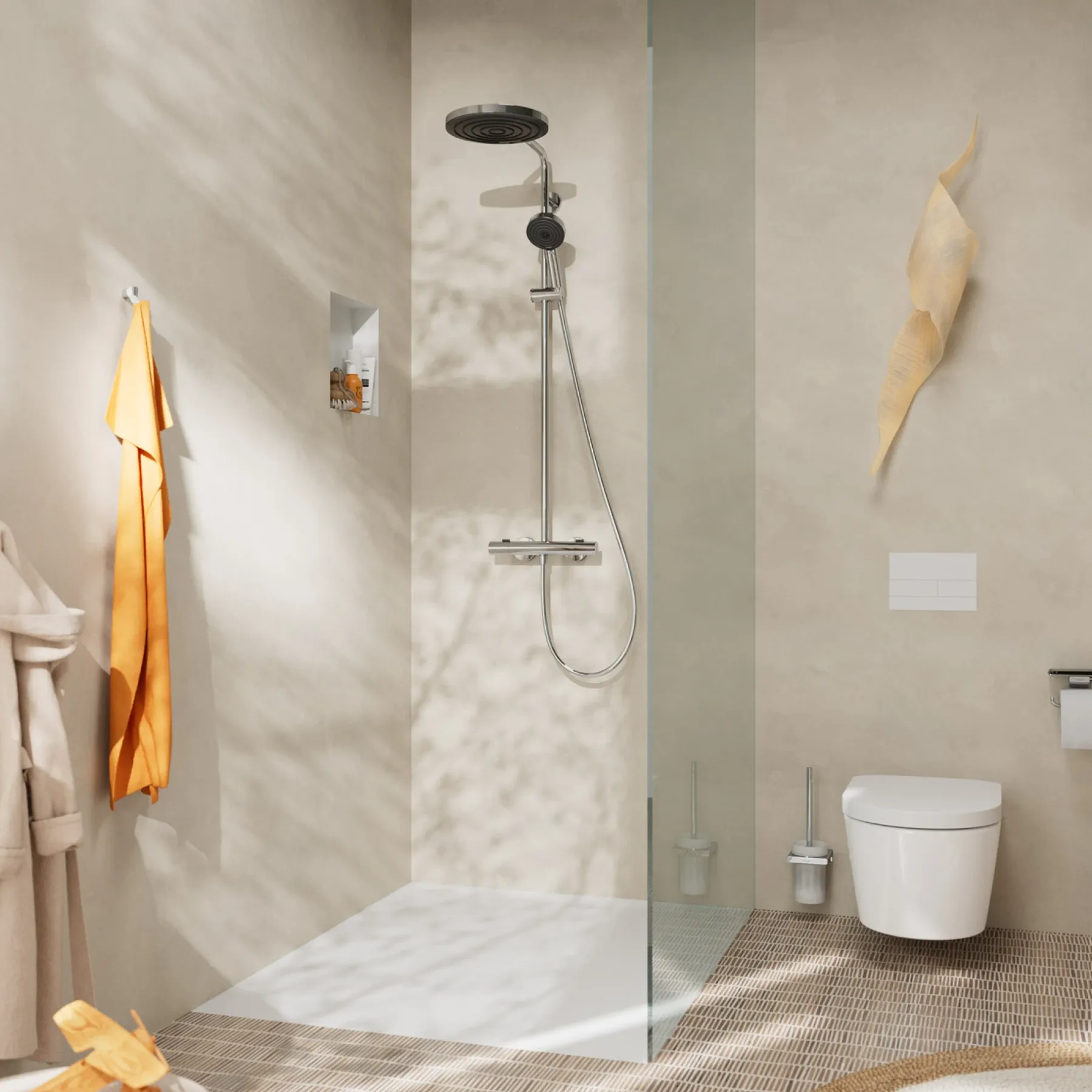 Brusestangssæt ^ Hansgrohe PURO 260 1JET BRUSESYSTEM KROM
