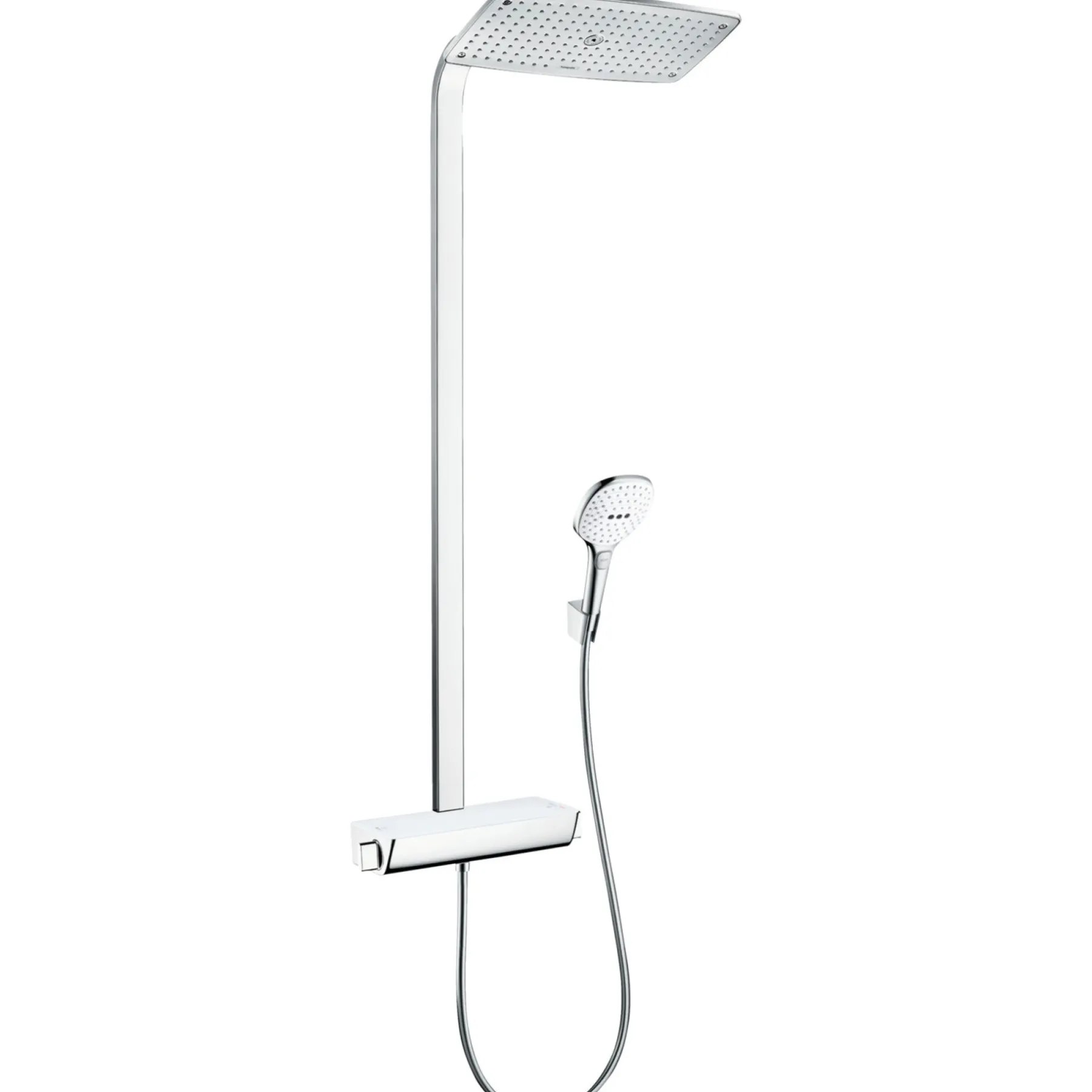 Brusestangssæt ^ Hansgrohe RAINDANCE SELECT E360 BRUSESYSTEM HVID/FORKROMET