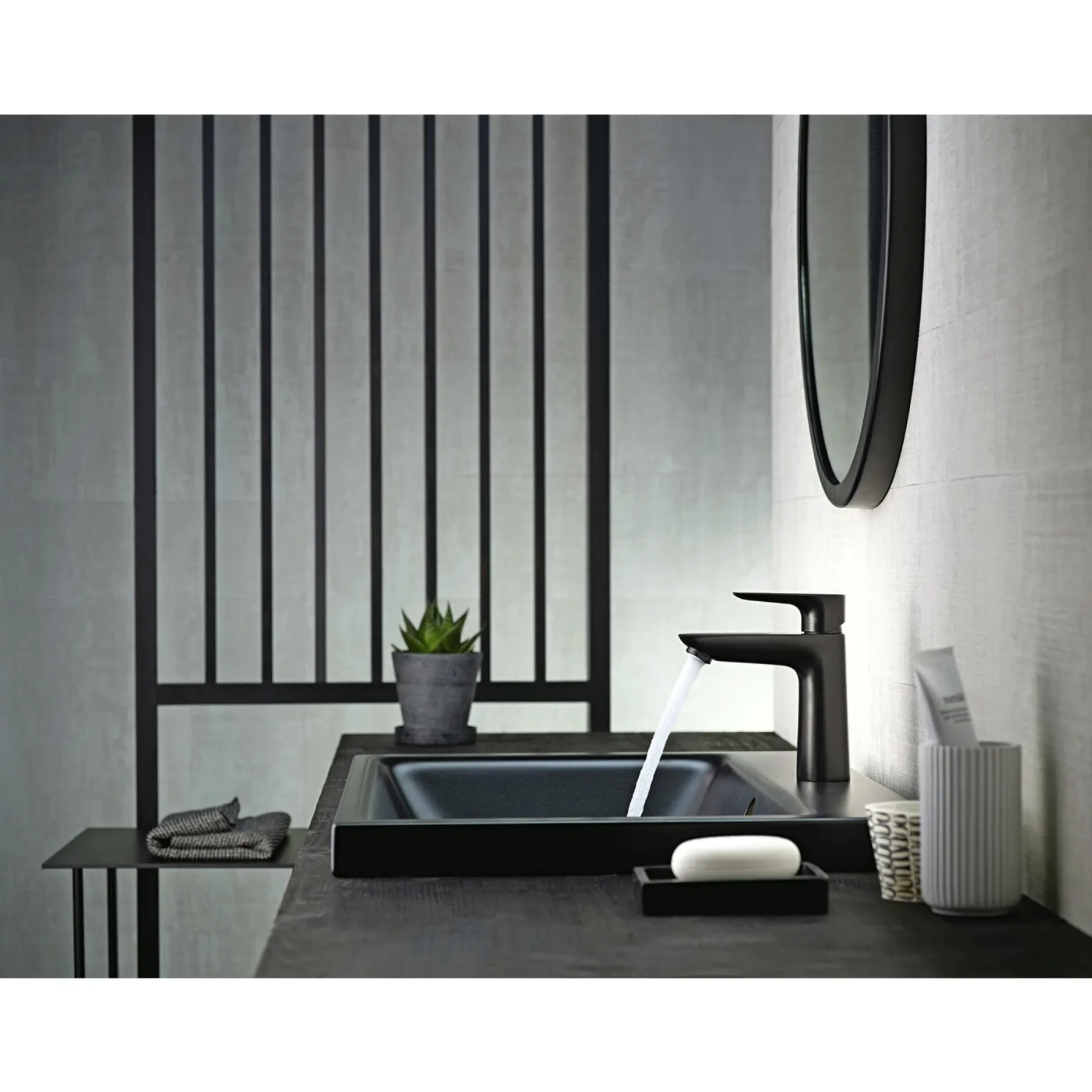 Vandhane ^ Hansgrohe TALIS E 110 HÅNDVASKARMATUR 1-GREB SORT