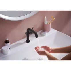 Vandhane ^ Hansgrohe TECTURIS S110 COOLSTART HÅNDVASKARMATUR 1-GREB MAT SORT