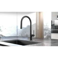 TALIS M54 210 KØKKENARMATUR MAT SORT>Hansgrohe Discount