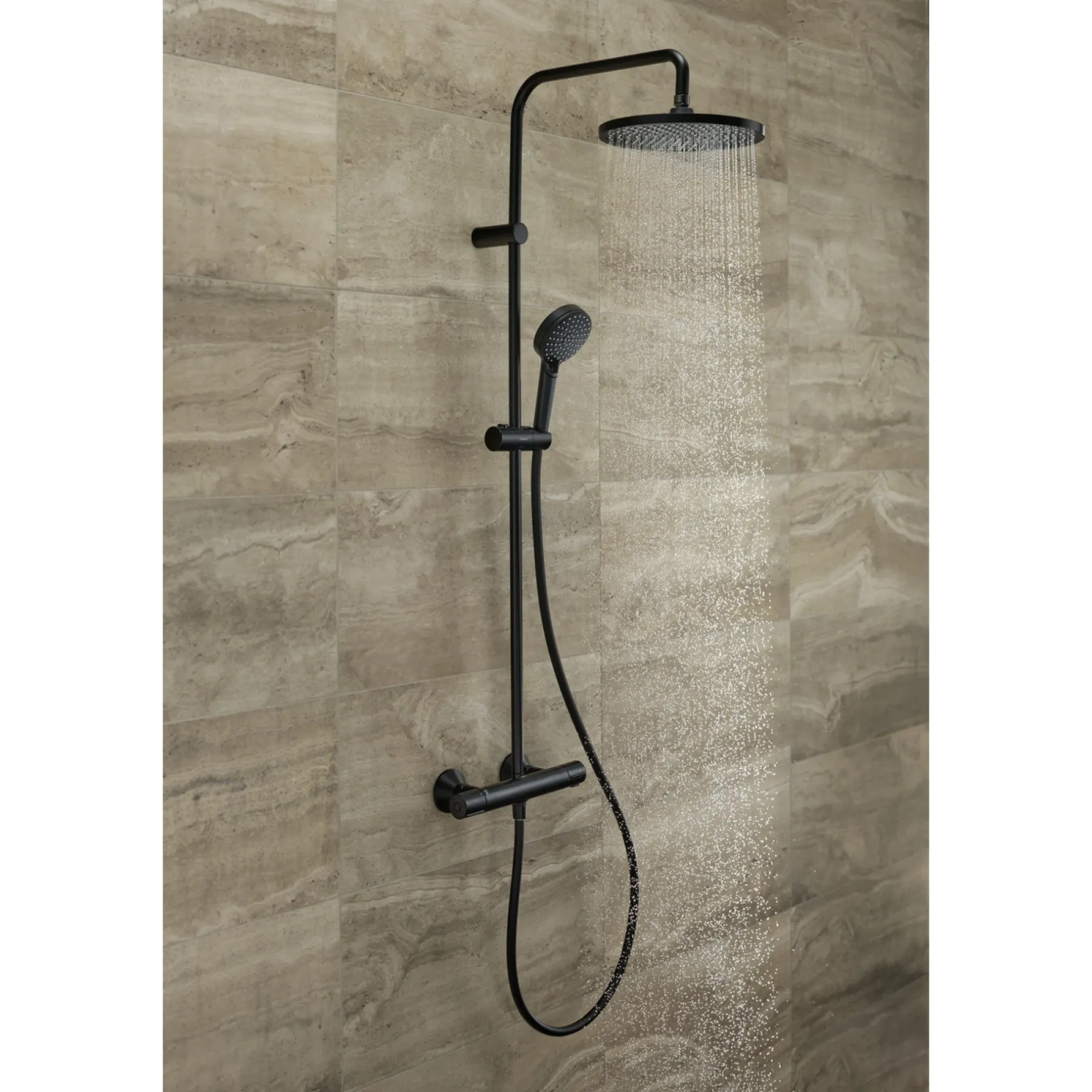 VERNIS 240 1JET ECOSMART BRUSESYSTEM MAT SORT>Hansgrohe Online