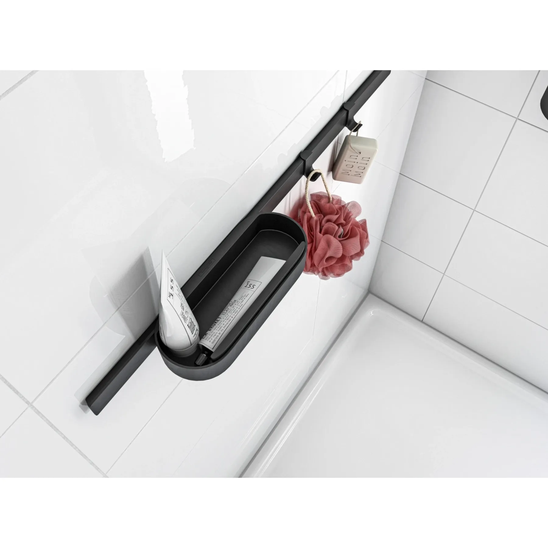 WALLSTORIS TILBEHØR TIL BRUSER MAT SORT>Hansgrohe Online