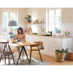 ZESIS M33 150, 2-JET KØKKENARMATUR MAT SORT>Hansgrohe Online