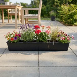 Havekrukker ^ Hortus AGRO 208-402 ALTANKASSE PLAST ANTRACITGRÅ L100 CM