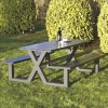 X-MODEL 801-089 BORDBÆNKESÆT SORT>Hortus Clearance