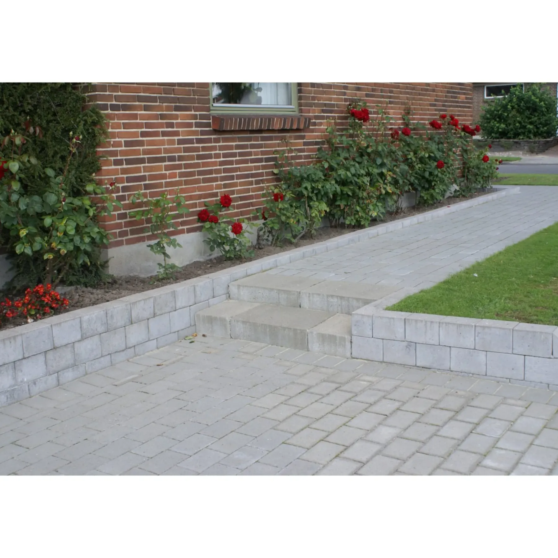 BONDESTEN KANTBLOK 14 X 14 X 21 CM GRÅ>IBF Hot