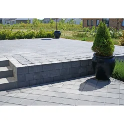 BONDESTEN NORMALSTEN BELÆGNINGSSTEN 5 X 14 X 21 CM SORT>IBF New