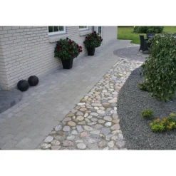 Belægningssten ^ IBF HOLMEGAARDSTEN NORMALSTEN BELÆGNINGSSTEN 7 X 14 X 21 CM GRÅ
