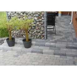 Belægningssten ^ IBF HOLMEGAARDSTEN NORMALSTEN BELÆGNINGSSTEN 7 X 14 X 21 CM GRÅMIX