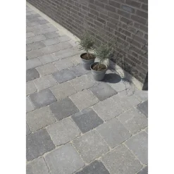 Belægningssten ^ IBF HOLMEGAARDSTEN NORMALSTEN BELÆGNINGSSTEN 7 X 14 X 21 CM GRÅMIX