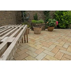 Belægningssten ^ IBF NORMALSTEN M23 BETONKLINKE 6.50 X 11.50 X 23 CM GUL TEGLMIX