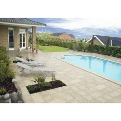 Havefliser ^ IBF STRUKTUR HAVEFLISE 4 X 30 X 30 CM LYS SAND