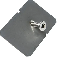 SKIVE M/SKRUE TYPE 1 TAGTILBEHØR STÅLGRÅ 55X35X32 MM>Isola Discount