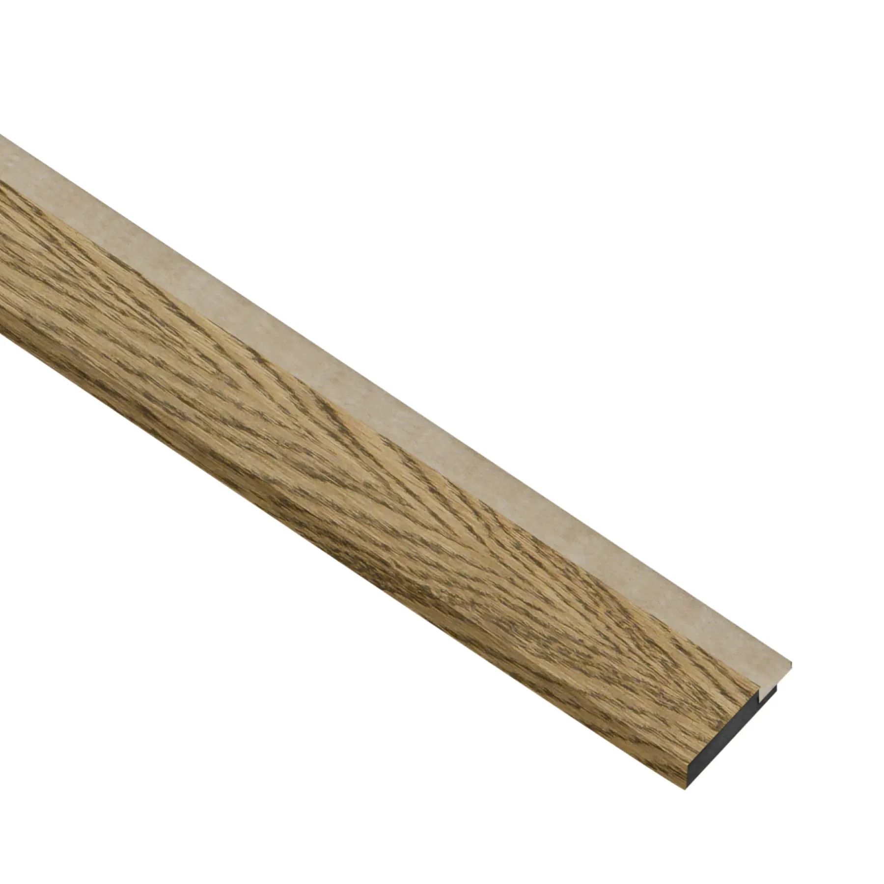 Akustikpanel ^ I-Wood AFSLUTNINGSLISTE EG, MØRKEBRUN OLIE 17 X 42 X 2400 MM