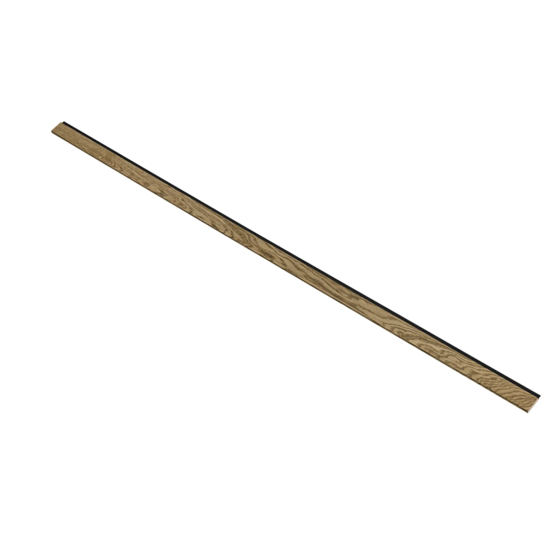 Akustikpanel ^ I-Wood AFSLUTNINGSLISTE EG, MØRKEBRUN OLIE 16 X 67 X 2400 MM