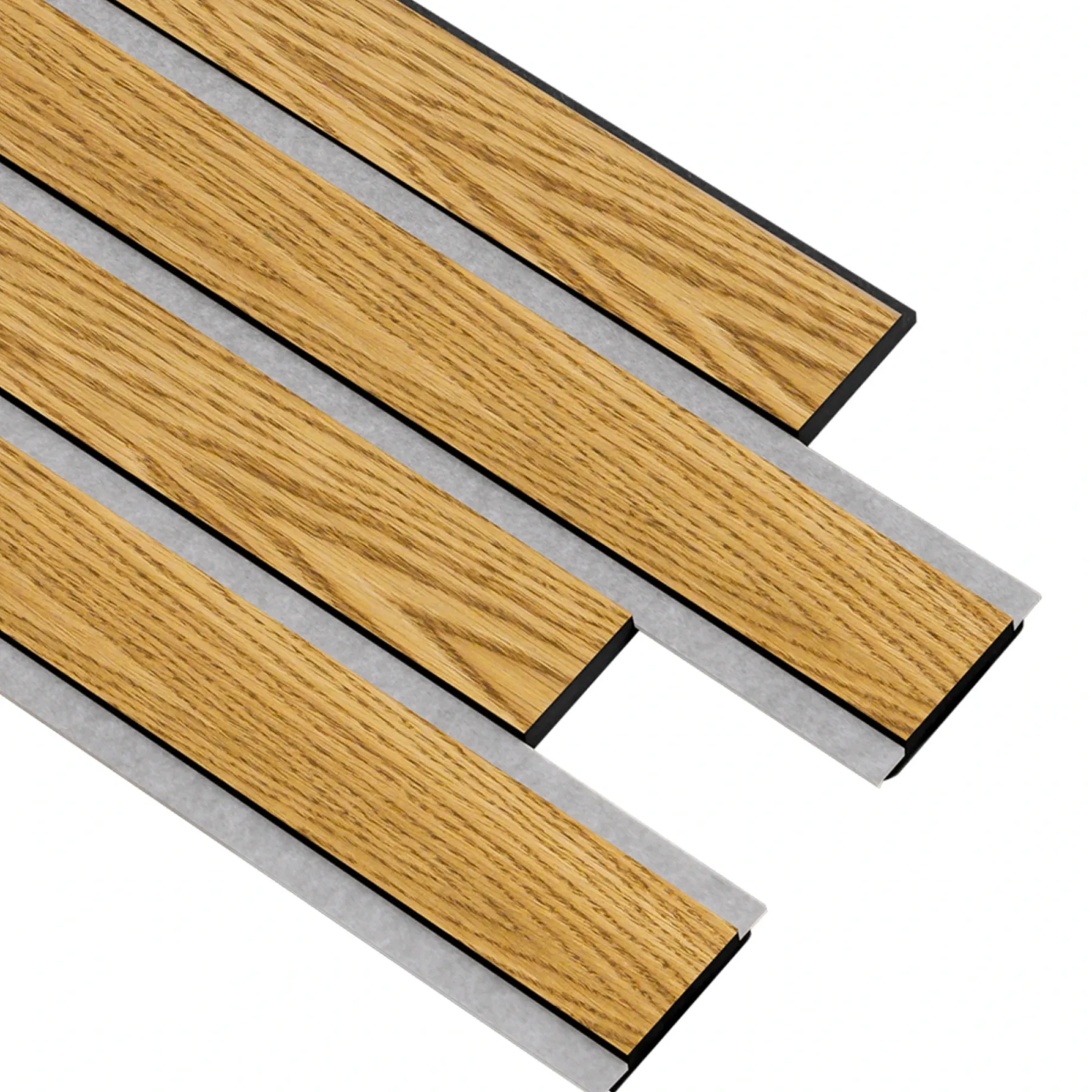 Akustikpanel ^ I-Wood AKUSTIKPANEL EG BRUN OLIE 17 X 300 X 2400 MM