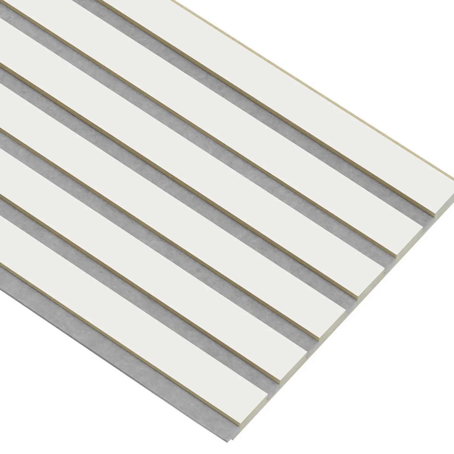 Akustikpanel ^ I-Wood AKUSTIKPANEL EG HVIDMALET 16 X 300 X 2400 MM