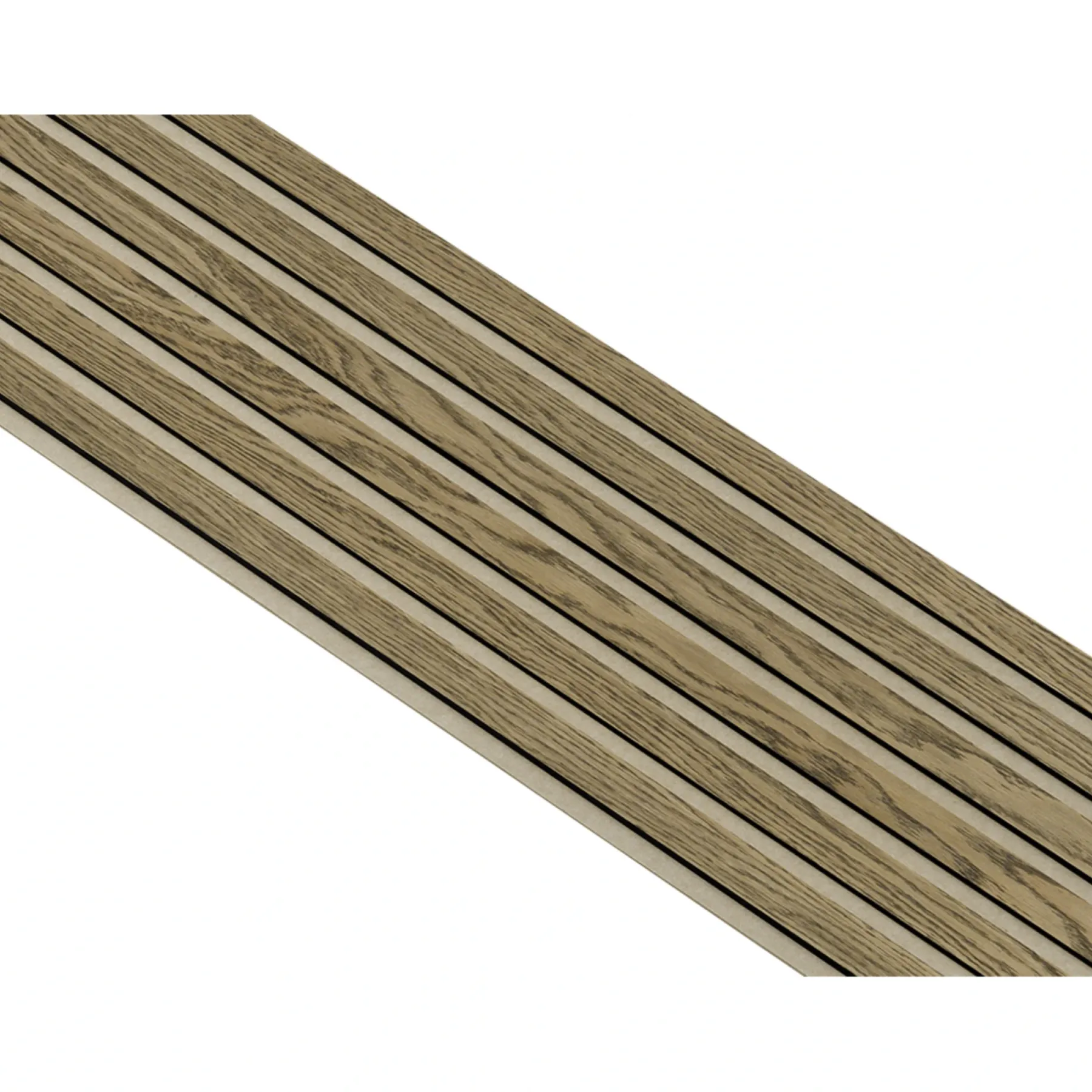 Akustikpanel ^ I-Wood AKUSTIKPANEL EG MØRKEBRUN OLIE 17 X 300 X 2400 MM